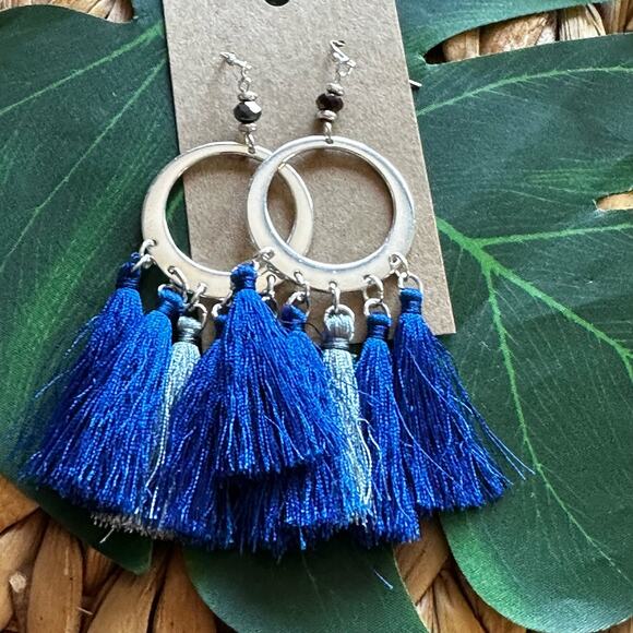 BOGO FREE TASSEL FRINGE EARRINGS BOHO VIBES - Picture 1 of 5